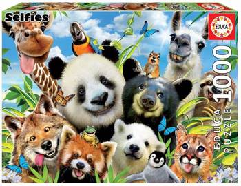 Puzzle 1000 elementów Zwierzęta Selfie