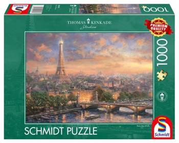 Puzzle PQ 1000 el. THOMAS KINKADE Paryż - miasto miłości